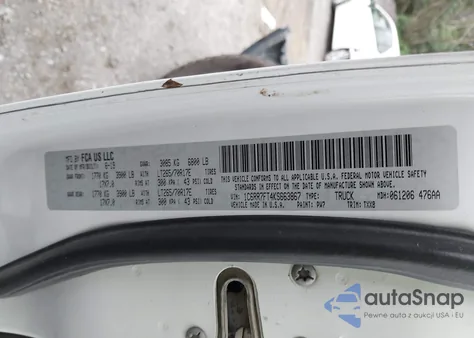 2019 Ram 1500 Classic Tradesman 4X4 6'4 Box from USA, damaged, VIN 1C6RR7FT4KS663867